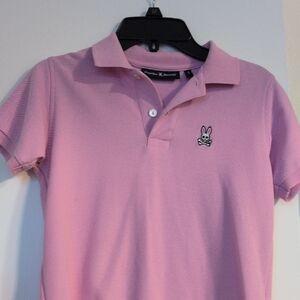 Psycho Bunny Light Pink Kids Polo